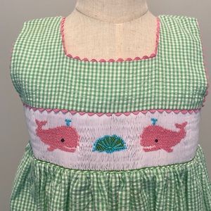 Girls smocked Sun dress